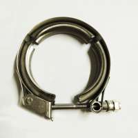 stainless steel 304 V band clamp  male female flange vband exhaust clamp